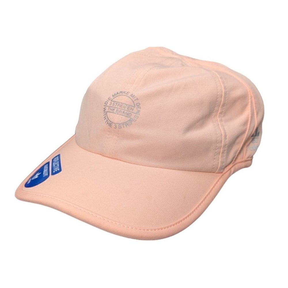 Adidas Originals 3-Stripes Trainer Haze Coral S17 Hat Cap Reflective Adjustable